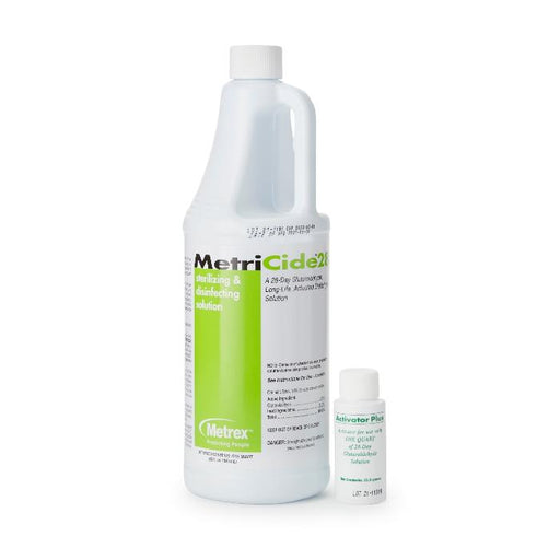 MetriCide 28 Disinfecting Solution, 32oz for effective infection control and high-level sterilization needs.