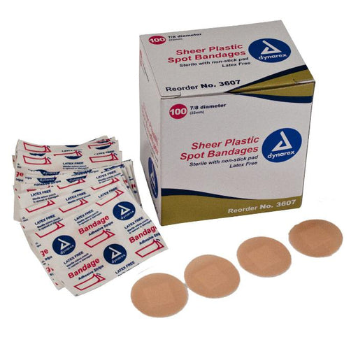 Sheer Plastic Spot Bandages provide discreet wound protection, promoting fast healing and skin health.