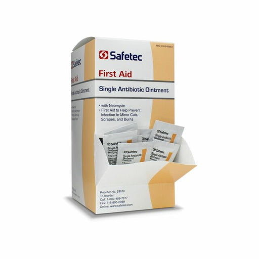 First Aid Antibiotic Ointment with Neomycin Sulfate 144/box for infection prevention and wound care.