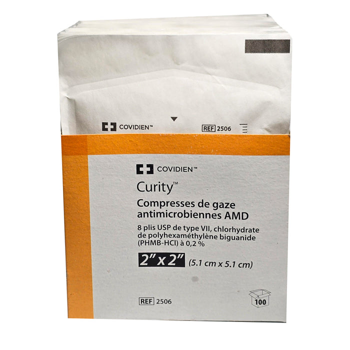 AMD Antimicrobial Gauze Sponges 2 x 2 by Covidien 2506