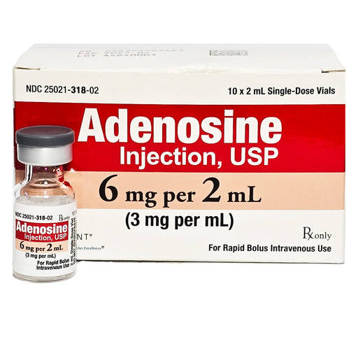 Adenosine Injection 3mg_mL Single Dose Vial by Sagent  NDC 25021-0318-02