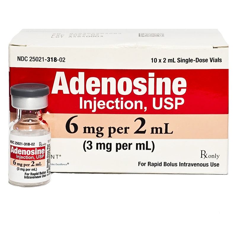 Adenosine Injection 3mg_mL Single Dose Vial by Sagent  NDC 25021-0318-02