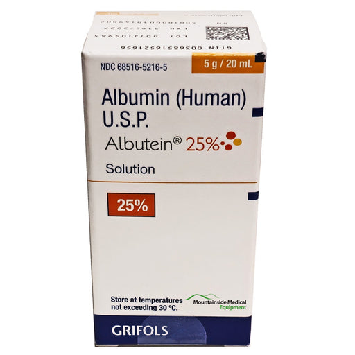 Albutein 25% Albumin (Human) Single-Dose Vial: Essential for hydration, protein therapy, and maintaining circulatory health.