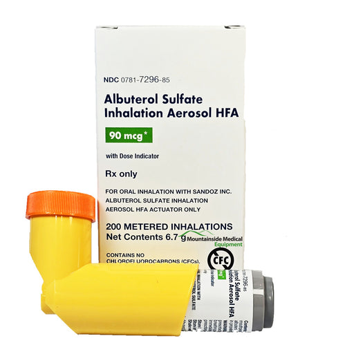 Albuterol Sulfate Inhaler Aerosol HFA 90 mcg by Sandoz NDC 00781-7296-85