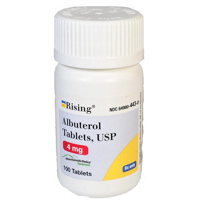 Albuterol Sulfate Tablets 4 mg by Rising Pharmaceuticals NDC 64980-0443-01