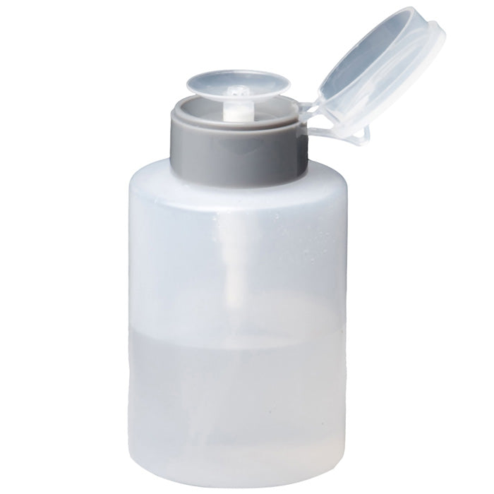 Alcohol Dispenser Bottle, Translucent Plastic 9 oz; ensure hygiene and safety in medical and wellness spaces.