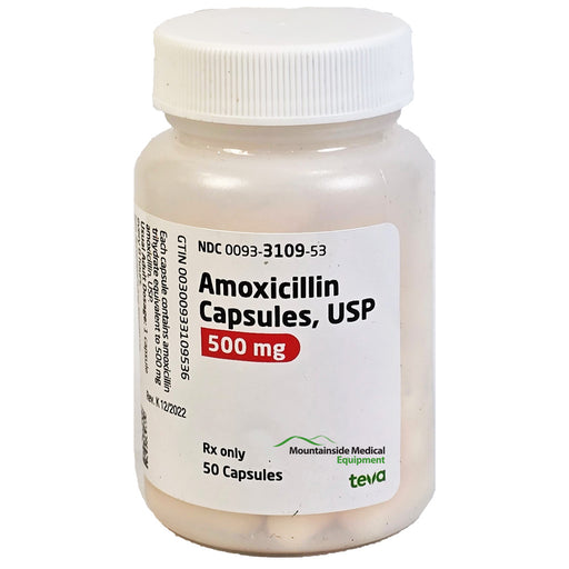 Amoxicillin Capsules 500 mg by Teva NDC 00093-3109-5