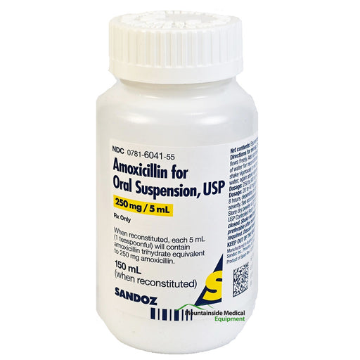 Amoxicillin Oral Suspension Liquid 250mg_5mL by Sandoz NDC 00781-6041-55