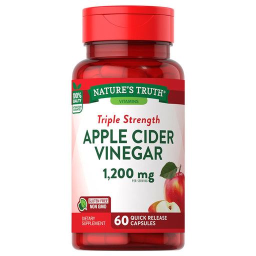 Apple Cider Vinegar 1200 mg Capsules, 60 Count