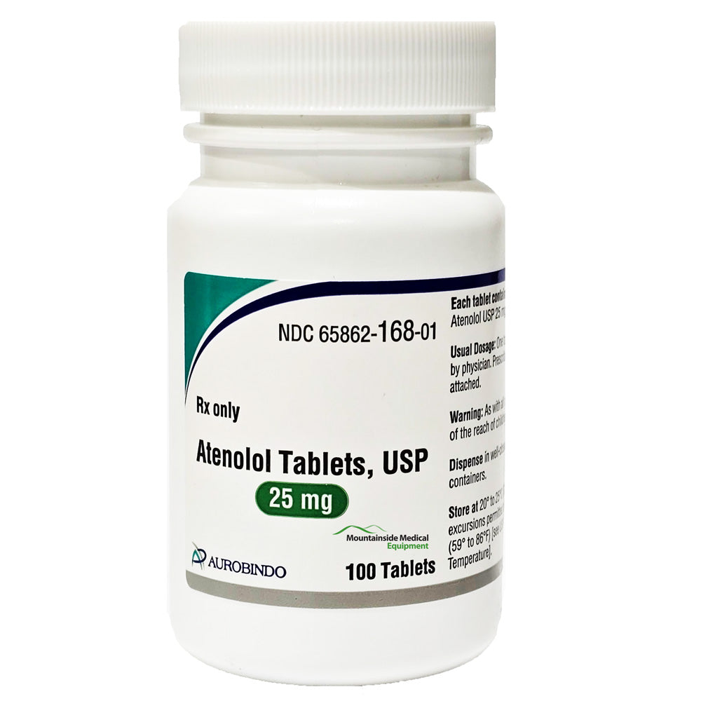 Atenolol Tablets 25 mg by Aurobindo Pharma 65862-0168-01