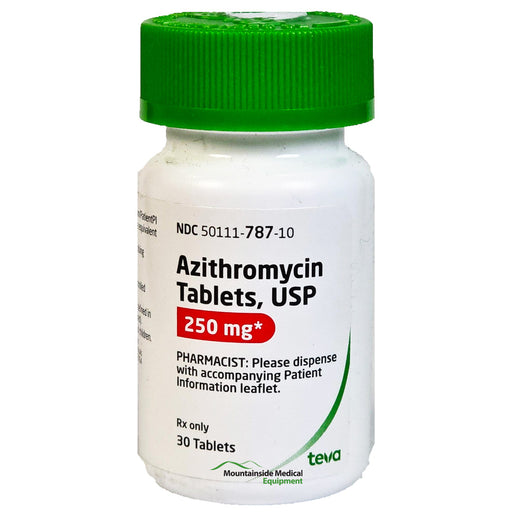 Azithromycin 250 mg Tablets by Teva Pharmaceuticals NDC 50111-0787-10