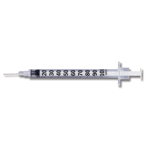 BD 309623 Tuberculin Syringes 1 mL with 27 Gauge x 0.5 inch Needle, Slip-Tip 