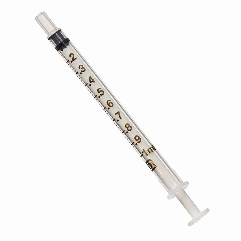 BD Enteral Oral Syringes 1 mL Clear Barrel with Tip Cap