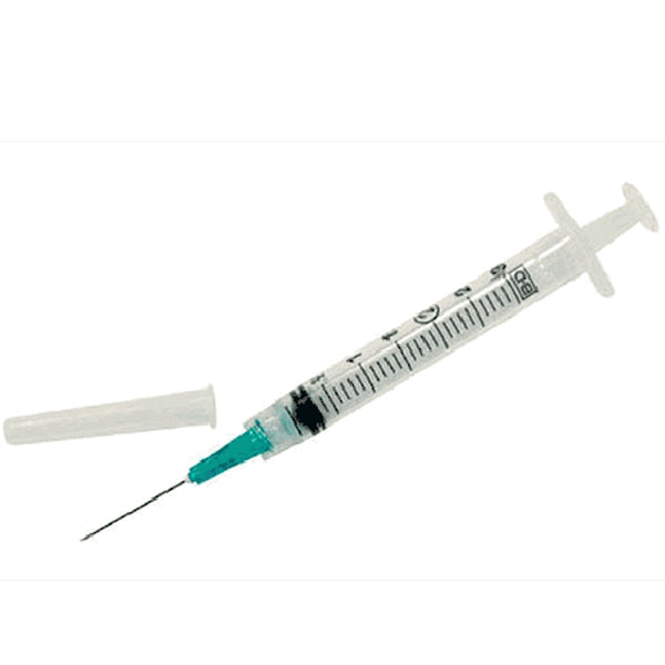 BD Plastipak 3 mL Syringe 18g x 1.5 inch with PrecisionGlide Needle Luer-lok 100 box