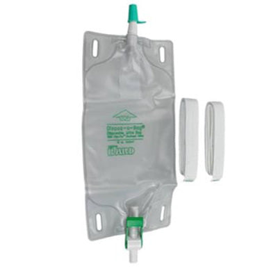 Bard 1501MF Latex-Free Dispoz-A-Bag Leg Bag with Flip-Flo Drainage Valve  Sterile Medium 19 oz Case/50