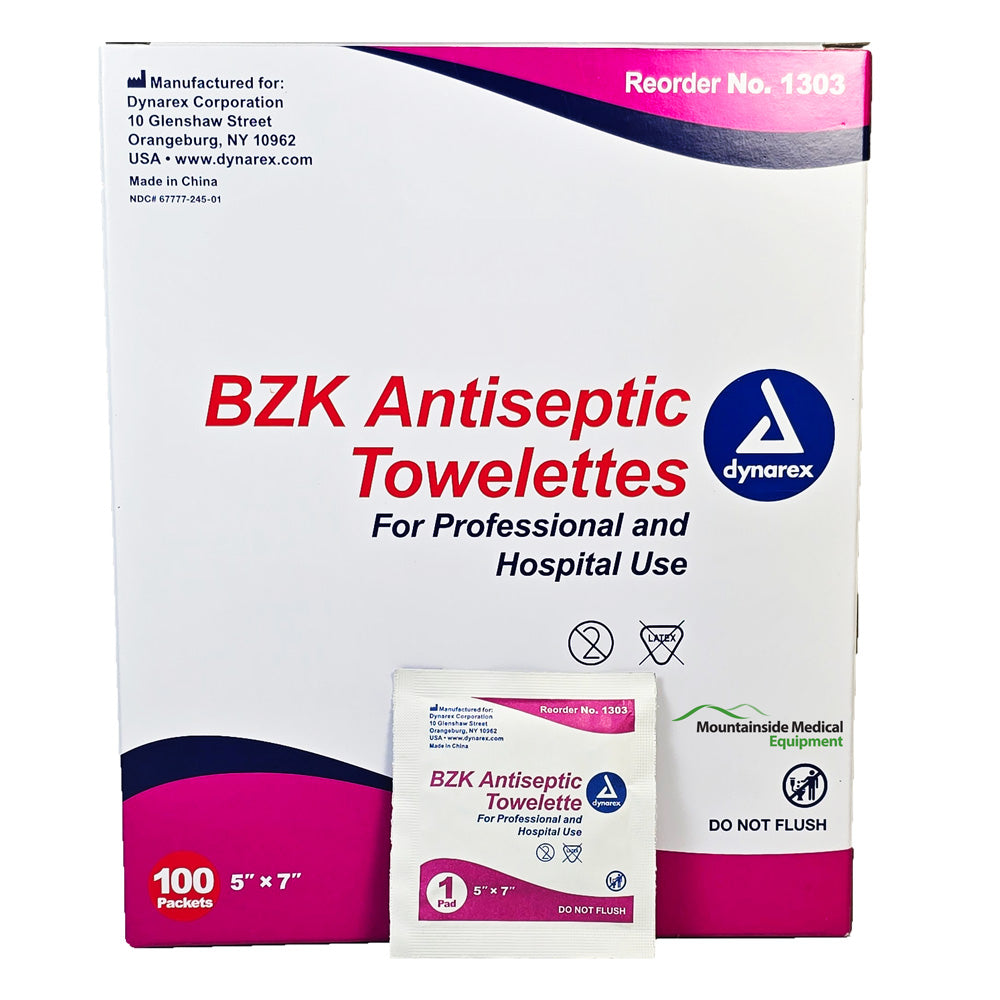 Benzalkonium Chloride Antiseptic Wipes by Dynarex 1303