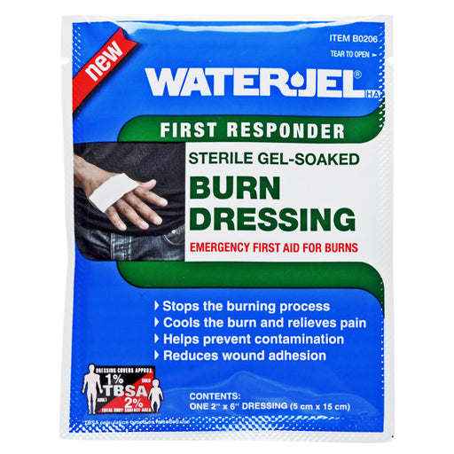 Hydrogel Burn Dressing, Sterile Gel-Soaked First Aid Burn Relief Dressing by Water Jel