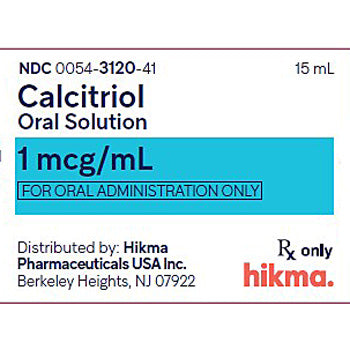 Calcitriol Oral Solution 1 mcg/mL by Hikma 15 mL NDC 00054-3120-41