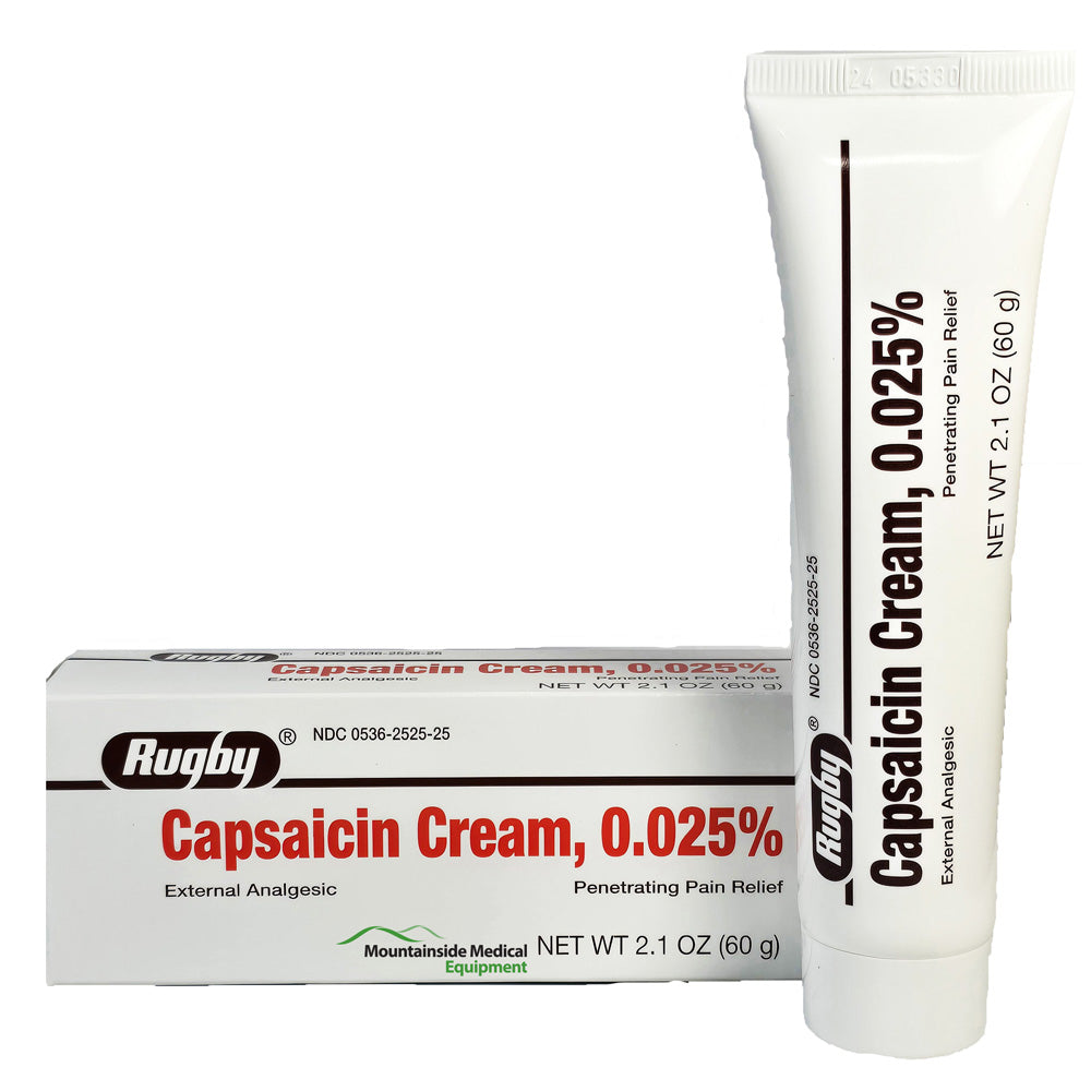 Capsaicin Cream 0.025% by Rugby Labs NDC 00536-2525-25