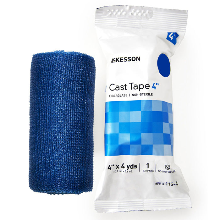 Cast Tape 4 inch x 12 Foot, Fiberglass, Water-Activated Resin (Box of 10)