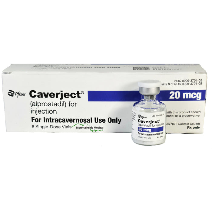 Caverject Impulse Alprostadil for Injection 20 mcg by Pfizer Injectables NDC 00009-3701-05