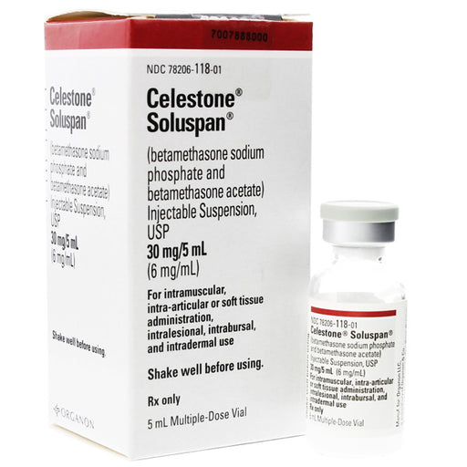 Celestone Soluspan Betamethasone Sodium Phosphate and Betamethasone Acetate Injectable Suspension 5 mL