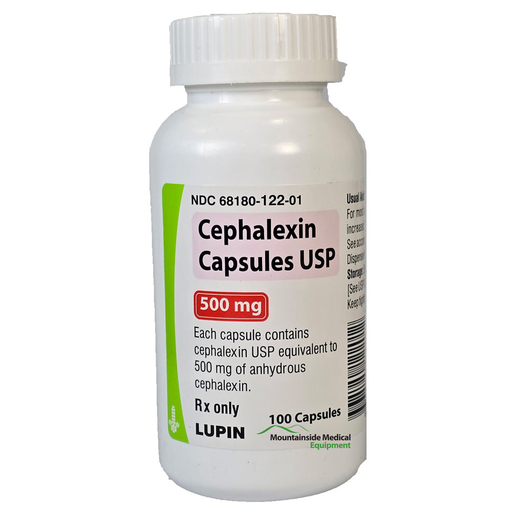 Cephalexin Capsules 500 mg by Lupin NDC 68180-0122-01