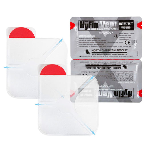 Chest Wound Seal by Hyfin Vent 6 x 6 size Individual Packeted