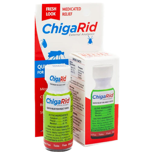 Chigarid Anti-Itch Solution with Camphor Phenol and Menthol