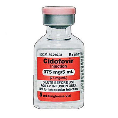 Cidofovir Injection 375 mg/mL Single Dose Vial, Preservative Free 5 mL