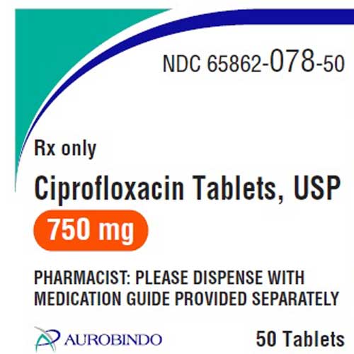 Ciprofloxacin Tablets 750 Mg Antibiotic By Aurobindo Pharma