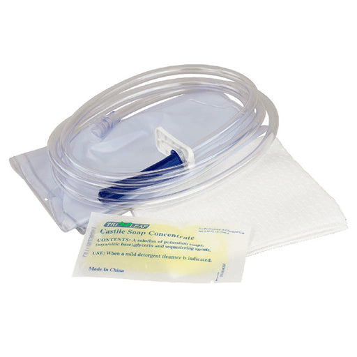 Cleansing Enema Set with 1500 ml Bag, Intet Tubing, Castile Soap and Clamp