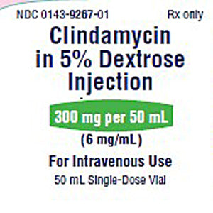 Clindamycin in 5% Dextrose Injection 6 mg/mL Single-Dose Vial 50 mL (RX)