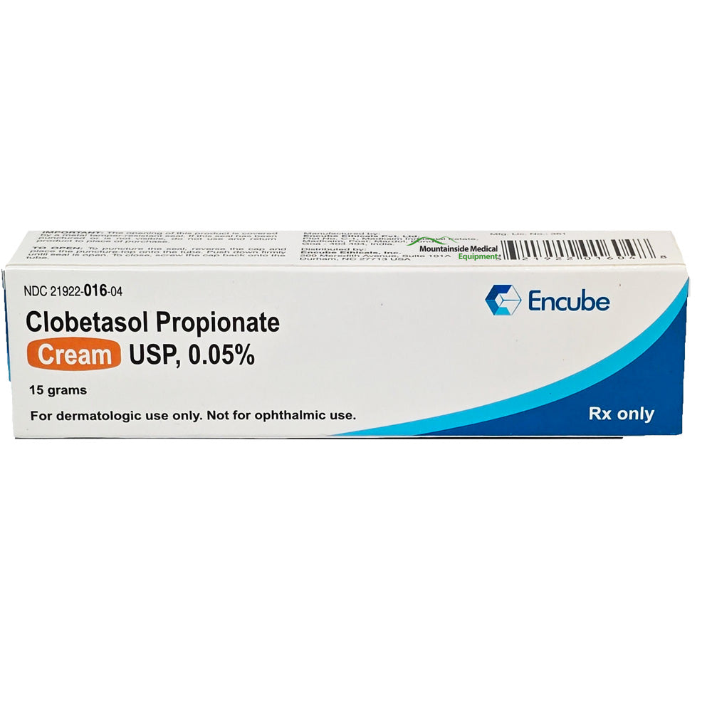 Clobetasol Propionate Cream 0.05% 15 gram tube by Encube Ethicals NDC 21922-0016-04