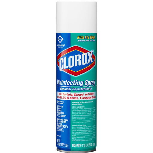 Clorox Disinfecting Spray -Kills Bacteria, Viruses and Mold 19 oz Spray Can