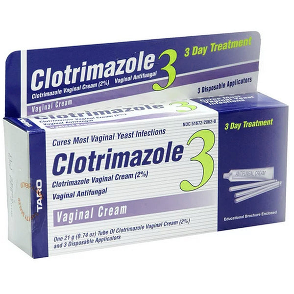 Clotrimazole 3-Day Vaginal Antifungal Cream 2% by Taro — Mountainside  Medical Equipment