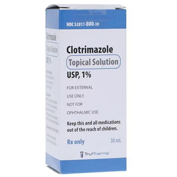 Clotrimazole Topical Solution 1% 30mL Bottle by Trupharma (RX ...