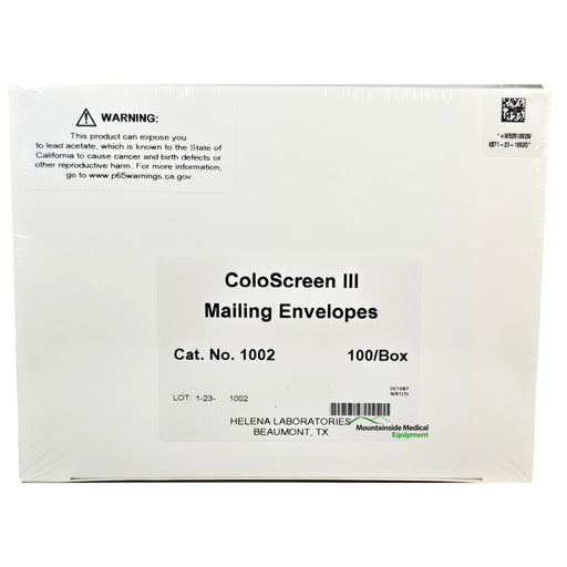 ColoScreen III Mailing Envelopes by Helena Laboratories 1002