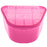 Denture Cup with Hinged Lid , Pink Color 8 oz