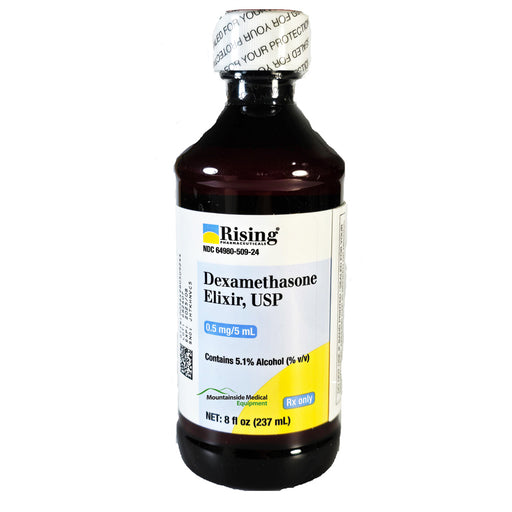 Dexamethasone Elixir 0.5 mg/5 mL Oral Liquid Solution 8 oz by Rising Pharmaceuticals