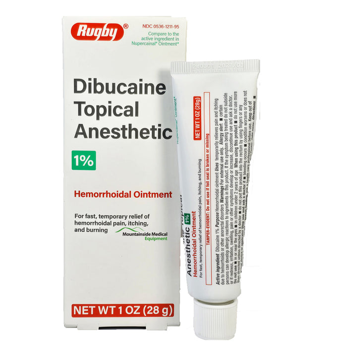 Dibucaine Topical Anesthetic Hemorrhoidal Ointment by Rugby NDC 00536-1211-95