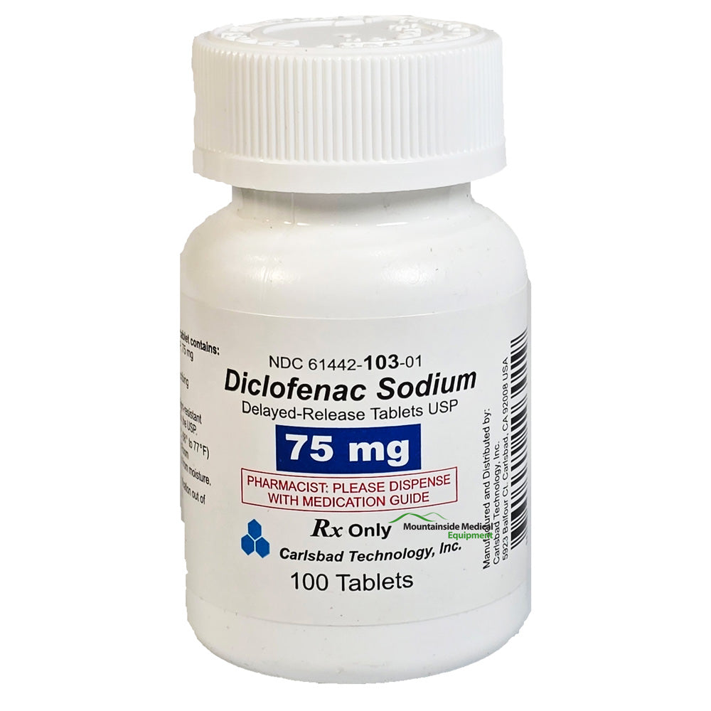 Diclofenac Sodium 75 mg Tablets by Carlsbad Technology NDC 61442-0103-01