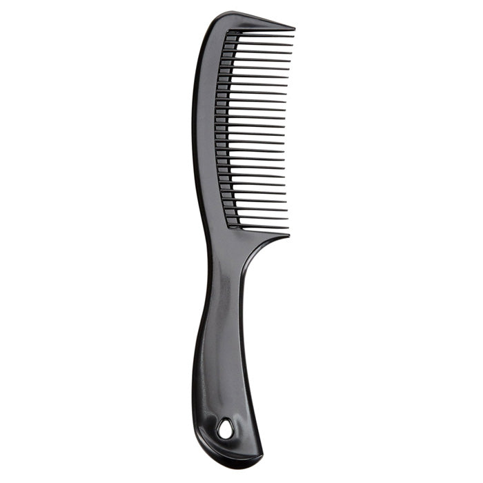 Economy Hair Comb, Black Polypropylene 8.5 inch Length