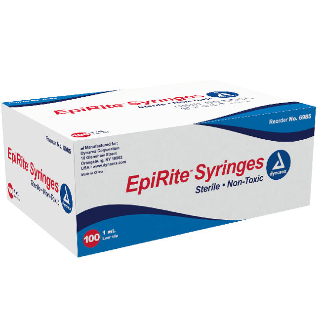 EpiRite Syringes 1 mL with Luer Slip Tip by Dynarex