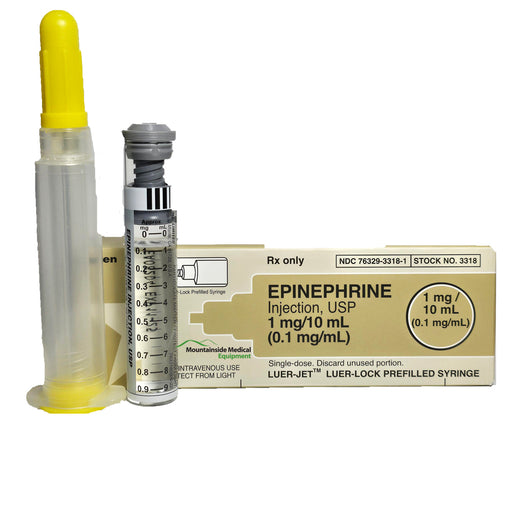 Epinephrine Prefilled Syringe 0.1 mg/mL for emergency treatment of anaphylaxis and severe allergic reactions.