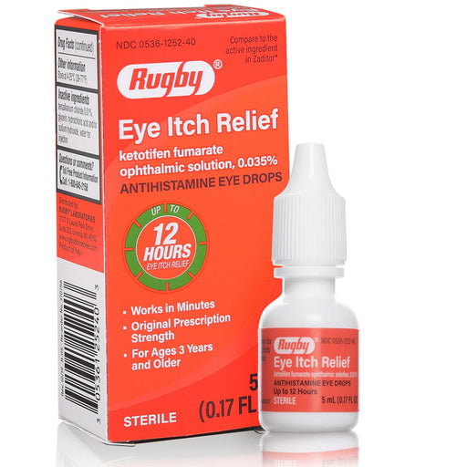 Eye Itch Relief Ketotifen Ophthalmic Solution 0.025% 5 mL