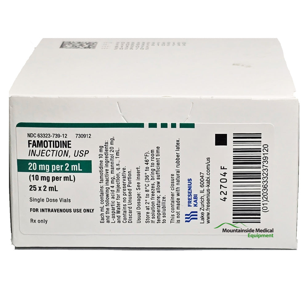 Famotidine for Injection 20 mg Per 2 mL Preservative Free by Fresenius  NDC 63323-0739-12