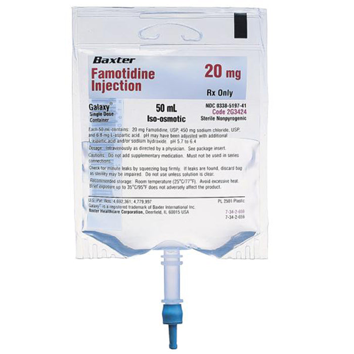 Famotidine for Intravenous Injection 20mg IV Bags in Sodium Chloride 0 ...