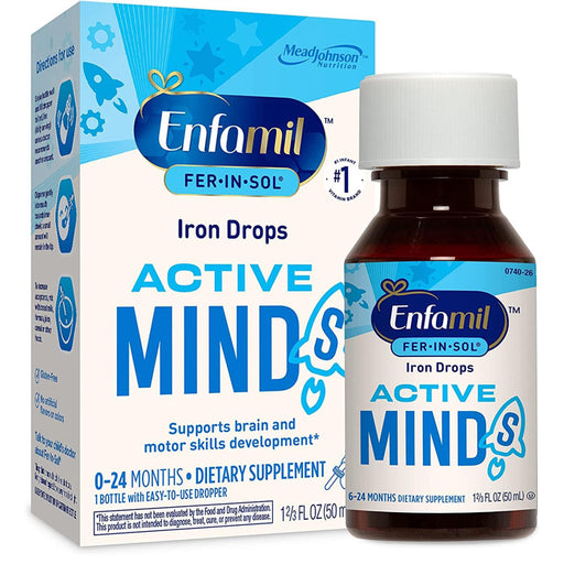 Fer-In-Sol Iron Supplement Drops Active Mind 15mg 50mL