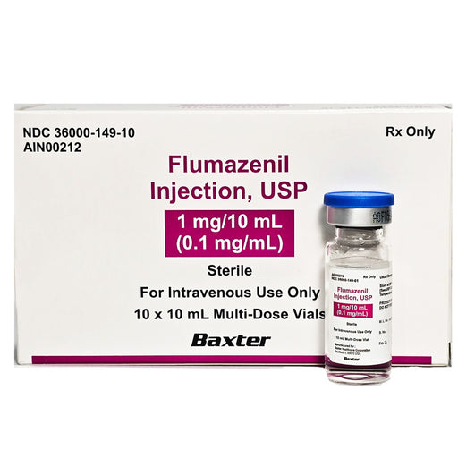 Flumazenil Injection 10 mL Multiple Dose Vials  by Baxter NDC 36000-0149-10